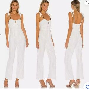 Tularosa lace white jumpsuit